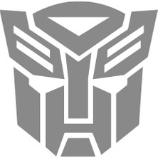 x 16 cm Transformers Sticker Oto Sticker Araba Cam Sticker Gri