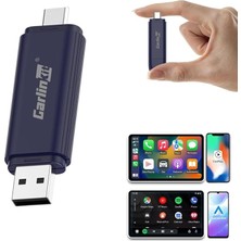 iPhone ve Android Mını5 Pro Için Kablosuz Carplay Adaptörü, Tak ve Çalıştır, Kablosuz, Otomat