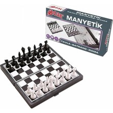 Star Manyetik Satranç-Tavla 2si 1 Arada Küçük Boy Dayanıklı Oyun Takımı