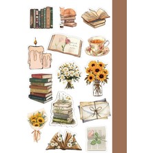 Collection Sticker, Ajanda ve Günlük Için Dekoratif Çıkartma, 10X20 Cm, Planlayıcı ve Bullet