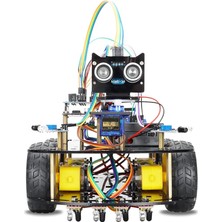 Teker Robot Araba Kodlama Seti 4WD-BLE (Arduino Temelli - Kutulu ve E-Kitaplı)