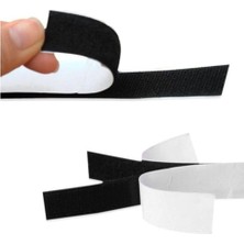 Süs Dünyası Siyah Cırt Cırt Bant Arkası Yapışkanlı Genişlik 2 cm Genişlik X1 Metre Uzunlu