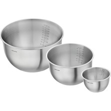 Fresh & Save Bowls Kase Seti S/m/l / 3-Parça, Paslanmaz Çelik, Metalik Gri