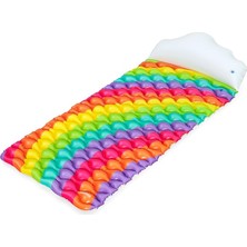 Rainbow Dreams Hava Yatağı 161 x 76 x 25 Cm, 1 Yetişkin, 100 kg
