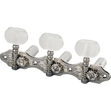 Hauser Klasik Gitar Burguları, Engraved Plate, Open Gear, Balanced 1:16 Gear Ratio, Nickel Finish,
