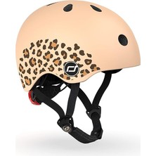 & Ride Unisex Youth Leopard Print Scoot And Ride Helmet, Xxs-S (45-51 Cm)F