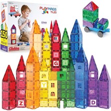 150 Parça Manyetik Blok Set | 3D Magnet Yapı Taşları | Çocuklar Için Stem Eğitici Oyuncak | A