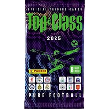 Top Class 2025 Trading Card, Resmi Futbol Oyun Kartları, 8 Kart Içinde