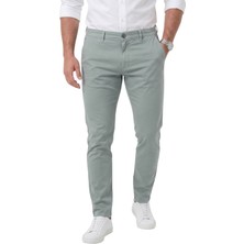 Rizzup Erkek Açık Yeşil Slim Fit Pamuklu Likralı Chino Spor Pantolon 2601745