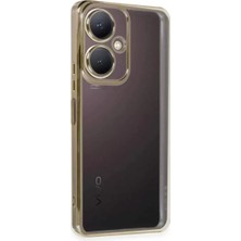 Renas Store Newface Vivo Y27 Kılıf Razer Lensli Silikon - Gold