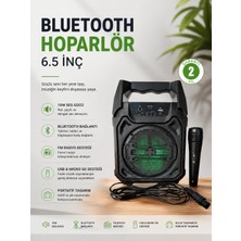 Tech Butiq Bluetooth Hoparlör Mikrofonlu Taşınabilir Ses Sistemi Fm Radyo, Usb, Sd Kart ve Tws Özellikli