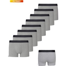 Nacar Store Erkek 8'li Paket Pamuklu Likralı Boxer