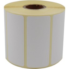 Termal Etiket 70MM x 30MM Ruloda 1000 Adet 40MM Kuka Çapında Direk Termal Transfer Etiketi