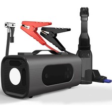 6'sı 1 Arada Akü Takviye ve Hava Kompresörü 150 Psı – Araç Jump Starter, Vakum Özellikli, Po