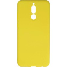 Renas Store Newface Huawei Mate 10 Lite Kılıf Nano Içi Kadife Silikon - Sarı