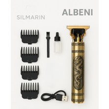 Empressco Full Metal Şarjlı Tıraş Makinesi ve Temizlik Seti, Numaralı Ağzılar ile