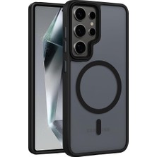 Samsung Galaxy S24 Ultra Için Mattpro Serisi Magsafe ile Uyumlu Ultra Güçlü Yumuşak Silikon Dar