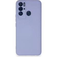 Renas Store Newface Tecno Pova Neo Kılıf Nano Içi Kadife Silikon - Lila