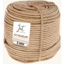 Market Jütburada Jüt Halat 5 mm 100 Metre Hasır Dekor Süsleme Ip, P83S9755
