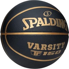 TF-150 Basketbol Topu, Siyah-Altın, 7 Numara, Dış Mekan
