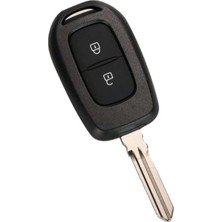 Keys Dacia Logan 2 Tuşlu Uzaktan Kumanda Anahtarı Kabı, Siyah Renk