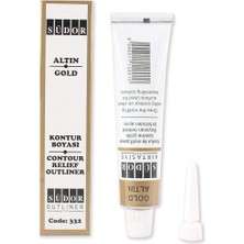 Südor Kontür Boyası 25ML Altın Eğlenceli Tasarım ile Yaratıcı Aktivite İçin Uygun