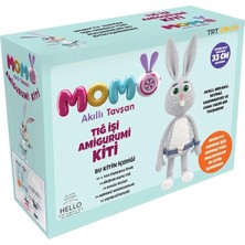 Başlayanlar Için Tığ Işi Amigurumi Kiti Momo Akıllı Tavşan