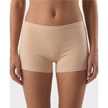 Nacar Store Kadın Likralı %95 Pamuklu Esnek Rahat Boxer Şort Tayt