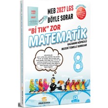 Sinan Kuzucu Yayınları 2027 8. Sınıf Bi Tık Zor Matematik Soru Bankası