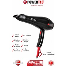 Empressco Güçlü 2500W Profesyonel Fön Makinesi, Hızlı ve Eşit Kurulama