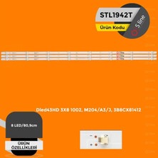 Renas Store 43" Awox DLED43HD 3x8 1002, M204/A3/J, 3B8CX81412 Tv Ledi-Orta Soketli