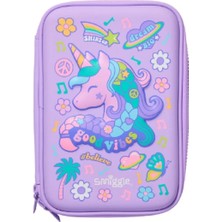Smiggle All Stars Sert Kapaklı Çift Katlı Kalem Kutusu