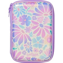 Smiggle Bloom Hardtop Hard Kapaklı Kalemlik – Fermuarlı Tek Bölmeli, Iç Ağ Cep ve Kalem Tutuculu