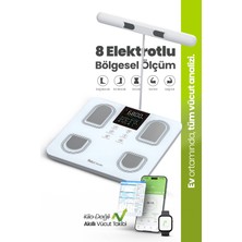 Empressco RBS6000 8 Elektrot Akıllı Tartı, Vücut Analizi, Multi-Bıa, Yağ ve Kas Ölçüm