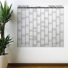 Marsilyan 2020 Yıllık Planlayıcı Manyetik Duvar Stickerı Takvim 110X100 cm (4887)