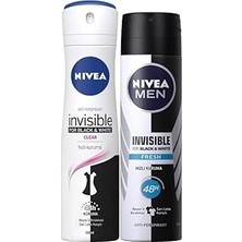 Renas Store Black&amp;white Fresh Bayan Deosprey 150 Ml+Black&amp;white Fresh Erkek Deosprey 150 ml 2'li P