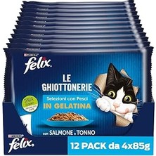 Renas Store Felix Somonlu Kedi Yaş Maması Avantajlı Paket (48 x 85 Gr)