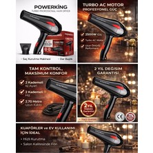 Empressco Profesyonel 2500W Turbo Fön Makinesi, Saç Düzleştirici ve Şekillendirici