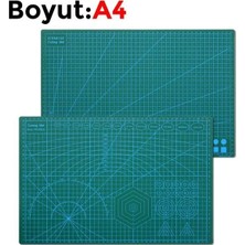 Renas Store Çift Taraflı Yanmaz Kendini Onaran Kesim Matı - Boyut:-A4 (210X297) Ren Yeşil