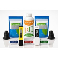 Kit Hidroponik Başlangıç Seti – Ph & Ec Ölçer Dahil – A ve B Besinli Topraksız Tarım Seti