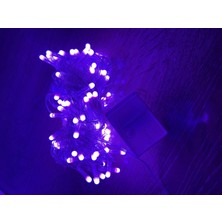 Marsilyan™- 10M 100 LED Damla Uçlu Pembe Işık Şeffaf Kablo Mz-17-9