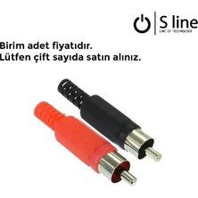 Renas Store Oem Rca Erkek Jack Kırmızı/siyah