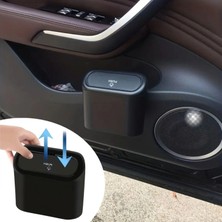 Marsilyan Araç Içi Takılarak Sabitlenebilen Mini Kapaklı Çöp Kovası (4887)