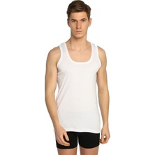 Nacar Store Erkek Beyaz Pamuklu Atlet 12'li