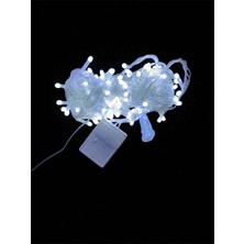 Marsilyan™- 10M 100 LED Damla Uçlu Beyaz Işık Şeffaf Kablo Mz-17-1