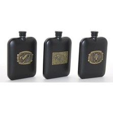Marsilyan™- Paslanmaz Çelik Kabartmalı Tekli 6 Oz Matara ALK2666
