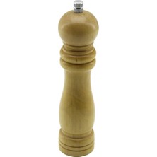 Marsilyan Büyük= Çap: 4.5cm - Uzunluk: 19CM Ahşap Tuz - Baharat Öğütücü (K95)