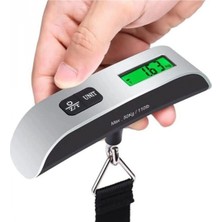Marsilyan™- Dijital Işıklı Elektronik Askılı El Bagaj Tartısı Bavul Kantarı Seyahat Çantası 50KG