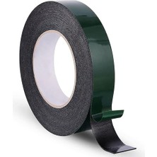 Taraflı Köpük Bant Eva Montaj Bandı Siyah 24 mm x 10 Metre