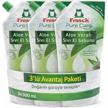 Aloe Vera Sıvı El Sabunu 500 ml X3 Avantaj Paketi – Nemlendirici Hassas Cilt Bakımı